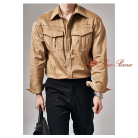 LOROPIANA 로로피아나 스웨이드 셔츠 3COLOR