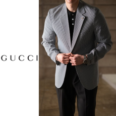 GUCCI 구찌 하운드투스 시어서커 스포츠 자켓