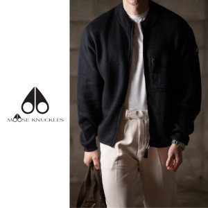 MOOSE KNUCKLES 무스너클 리튼포켓 니트집업 3COLOR