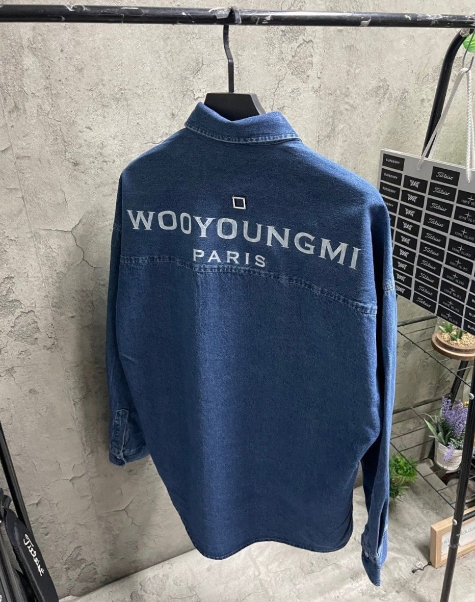 WOOYOUNGMI 우영미 백로고 데님 오버셔츠 2COLOR