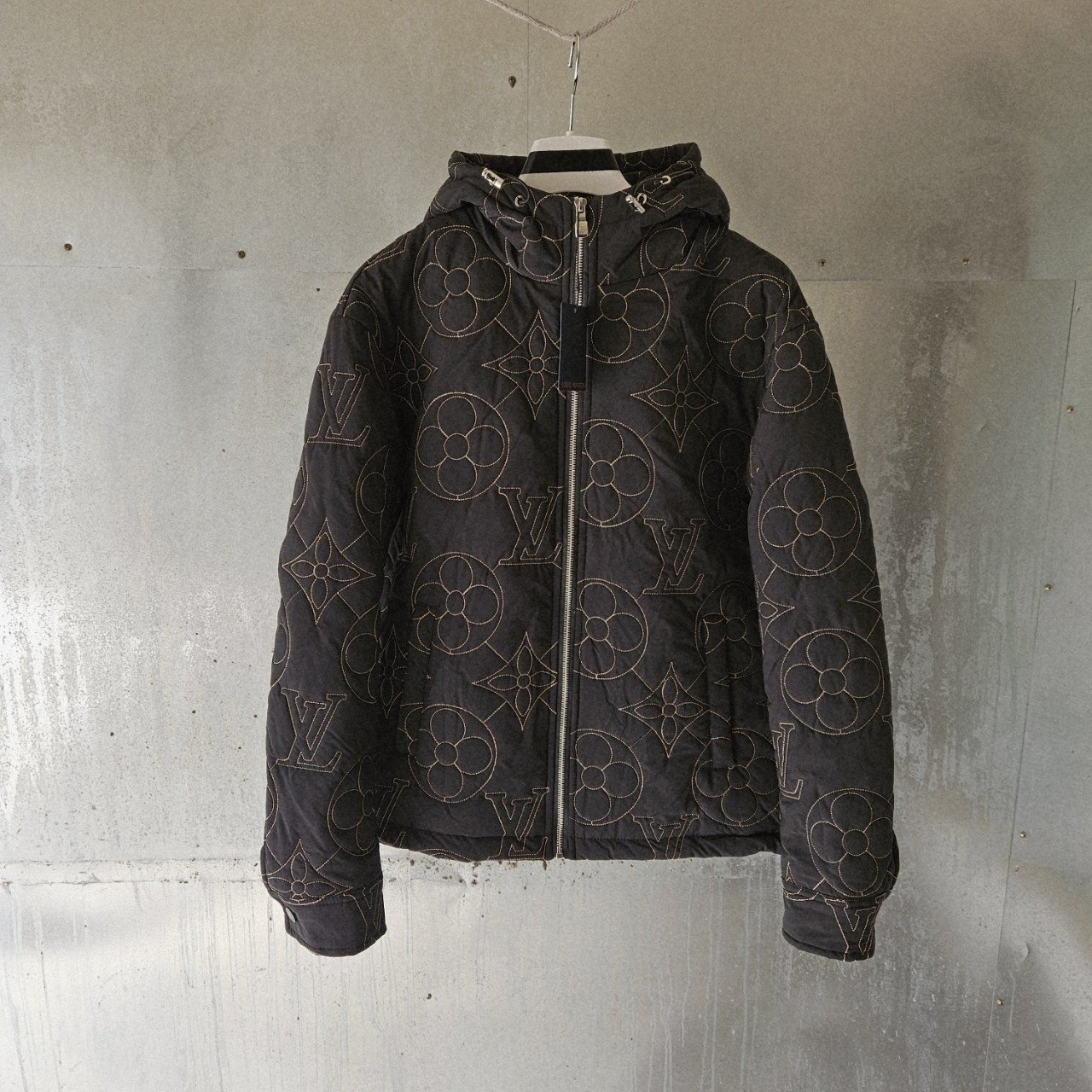LOUIS VUITTON 루이비통 모노그램 플라워 퀄팅 후드자켓