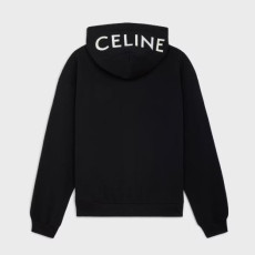 CELINE 셀린느 프린팅 백 로고 후드 집업