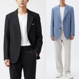 PRADA 프라다 포켓 플레이트 블레이저