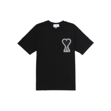 AMI 아미 스티치 하트 반팔