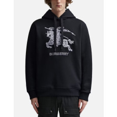 BURBERRY 버버리 자수 EKD 코튼 후드 스웨트셔츠