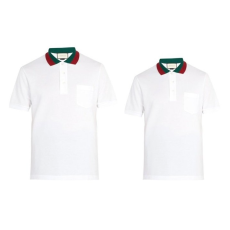 GUCCI 구찌 웹컬러 테이핑 카라 반팔티 2COLOR