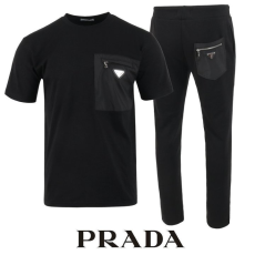 PRADA 프라다 지퍼 포켓 반팔 & 긴바지 셋업