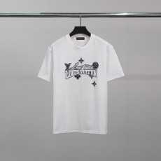 LOUIS VUITTON 루이비통 로고 레터링 코튼 반팔티