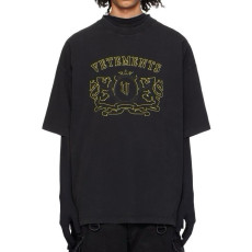 VETEMENTS 베트멍 블랙 로얄 반팔 티셔츠