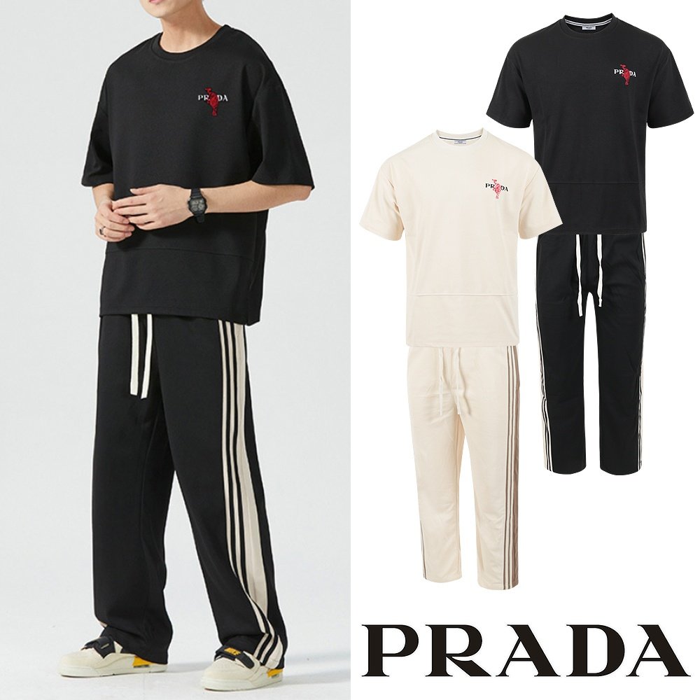 PRADA 프라다 레드타이거 반팔 긴바지 셋업