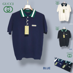 GUCCI 구찌 배색 패치카라 반팔