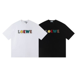 LOEWE 로에베 6555 스마일 핸들 자수 로고 반팔