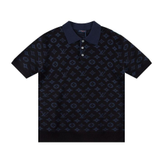 LOUIS VUITTON 루이비통 6389 모노그램 자카드 폴로 니트 반팔