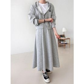 MIUMIU 미우미우 후드집업 롱스커트 세트 2COLOR