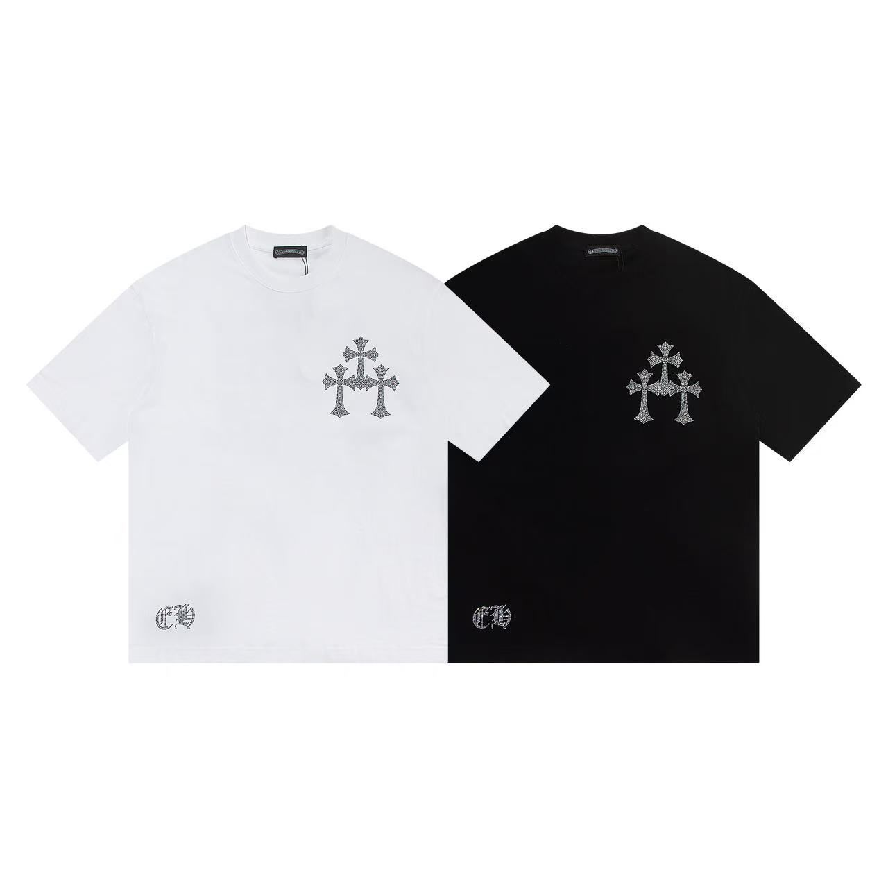 CHROME HEARTS 크롬하츠 6399 크리스탈 산스크리트 반팔