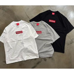 SUPREME 슈프림 박스 자수 반팔