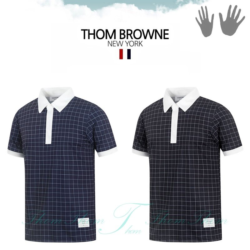 THOM BROWNE 톰브라운 발레노 카라 반팔