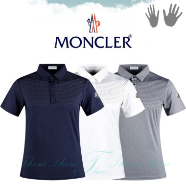 MONCLER 몽클레어 벌집 나염 카라 반팔