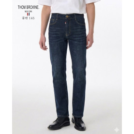 THOM BROWNE 톰브라운 슬림 일자 청바지(145)