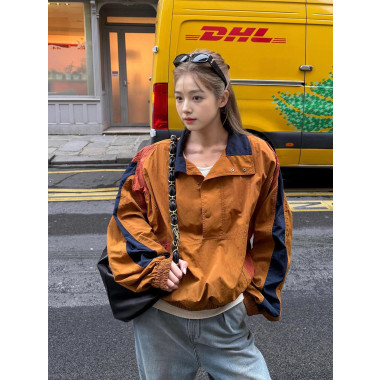 SAINT LAURENT 생로랑 컬러블럭 아노락 자켓