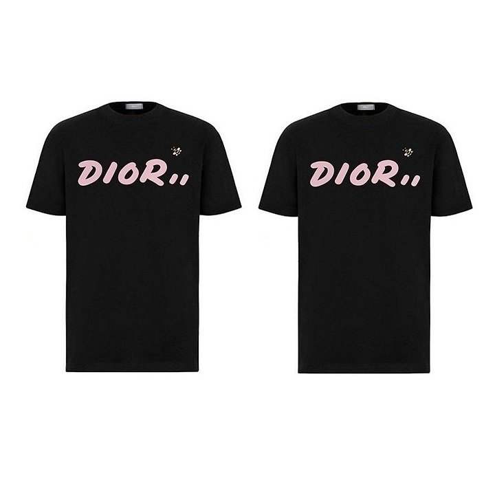 DIOR 디올 옴므 벌자수 커플 반팔티
