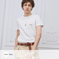 DIOR 디올 데이지 자수 레귤러핏 티셔츠