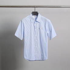 COMME DES GARCONS 꼼데가르송 화이트와펜 스트라이프 반팔 셔츠