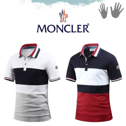 MONCLER 몽클레어 가슴배색 반팔 카라티