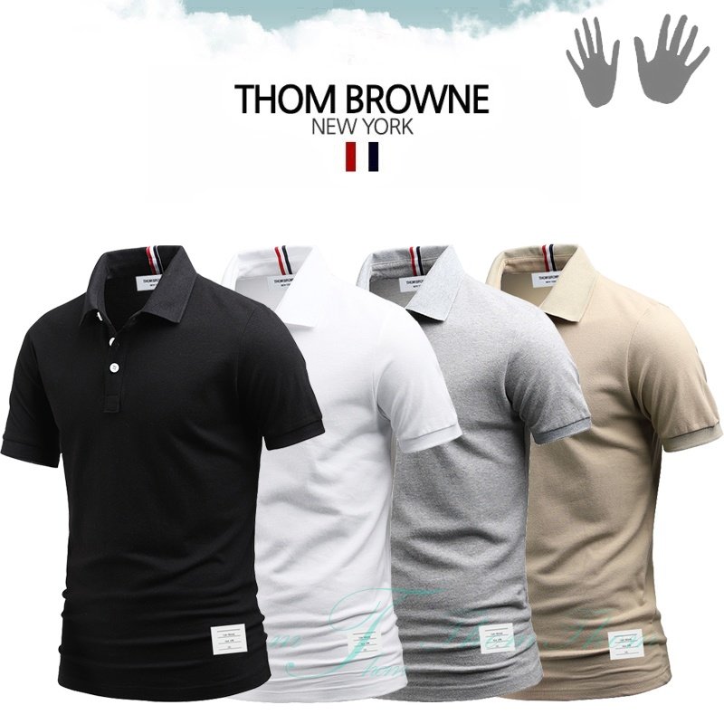 THOM BROWNE 톰브라운 무지 카라티