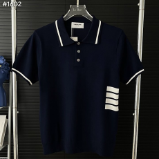 THOM BROWNE 톰브라운 사선 카라 폴로 니트 2COLOR