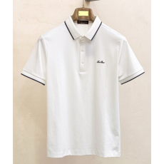 LOROPIANA 로로피아나 자수 로고 피케 폴로 셔츠