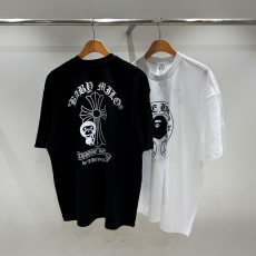CHROME HEARTS 크롬하츠 X 베이프 베이비 몽키 루즈핏 라운드 반팔