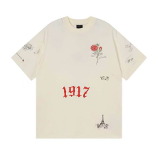 BALENCIAGA 발렌시아가 3337 타투 그래픽 구제 워싱 반팔