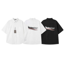 BALENCIAGA 발렌시아가 6510 폴리티컬 스텐실 반팔 셔츠 　