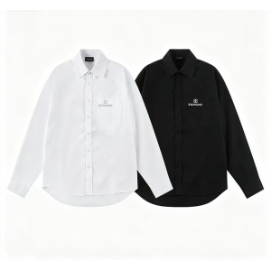 BALENCIAGA 발렌시아가 8019 BB 로고 자수 셔츠
