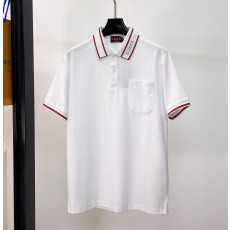 GUCCI 구찌 650837 인터로킹 G 자수 로고 배색 폴로 반팔 4COLOR