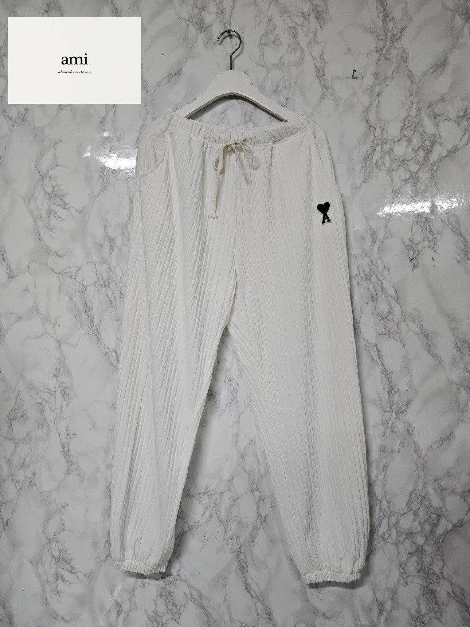 AMI 아미 플리츠 조거 팬츠 2COLOR