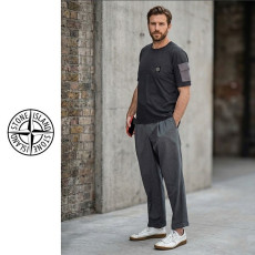 STONE ISLAND 스톤아일랜드 히든 버튼 드라이핏 반팔 2COLOR