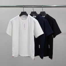 THOM BROWNE 톰브라운 빽삼선 라운드 반팔티