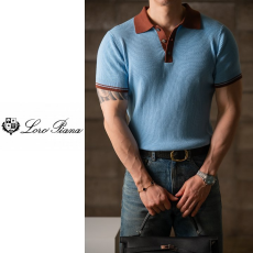 LOROPIANA 로로피아나 원포인트 니트반팔