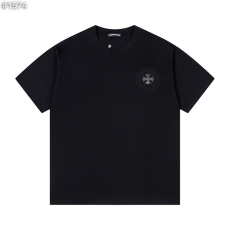 CHROME HEARTS 크롬하츠 홀스슈 크로스 플레임 반팔 티셔츠