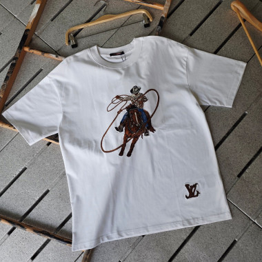 LOUIS VUITTON 루이비통 카우보이 자수 그래픽 티셔츠 2COLOR