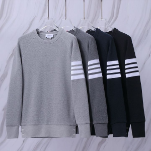 THOM BROWNE 톰브라운 107 클래식 사선 와플 스웨트 셔츠