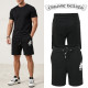 CHROME HEARTS 크롬하츠 레더 크로스 엠보 하프 팬츠 2COLOR
