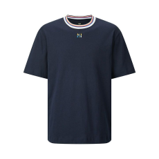 FENDI 펜디 607070 멀티 컬러 스트라이프 FF 로고 크루넥 코튼 반팔