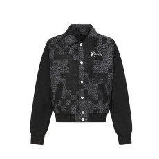 LOUIS VUITTON 루이비통 60046 다미에 헤리티지 바시티 블루종 자켓