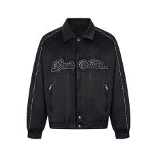 LOUIS VUITTON 루이비통 60183 엠브로이더드 베이스볼 블루종 자켓