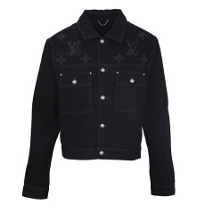 LOUIS VUITTON 루이비통 60231 디스트로이드 모노그램 데님 트러커 자켓