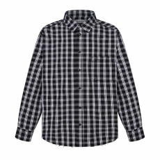 BALENCIAGA 발렌시아가 60008 패디드 플란넬 체크 셔츠