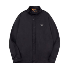 PRADA 프라다 60153 리나일론 스냅 버튼 블루종 자켓